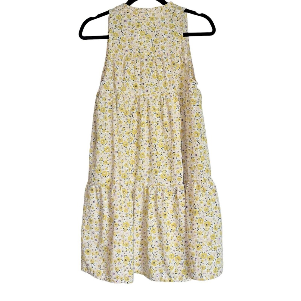 Grunge Retro 90s Cottage Core Feminine Floral Tiered Babydoll‎ Mini Dress Sm - Picture 9 of 16